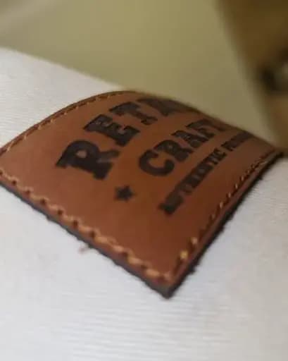 RetroCraft leather patch close-up